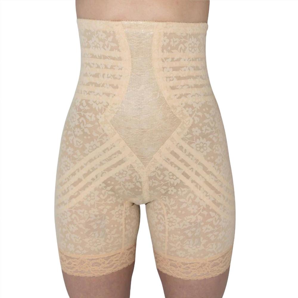 NEW RAGO lacette extra firm control high waist no-roll leg shapewear in beige